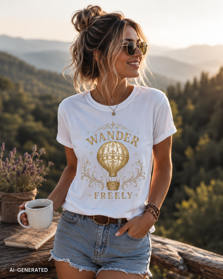 Woman wearing a &