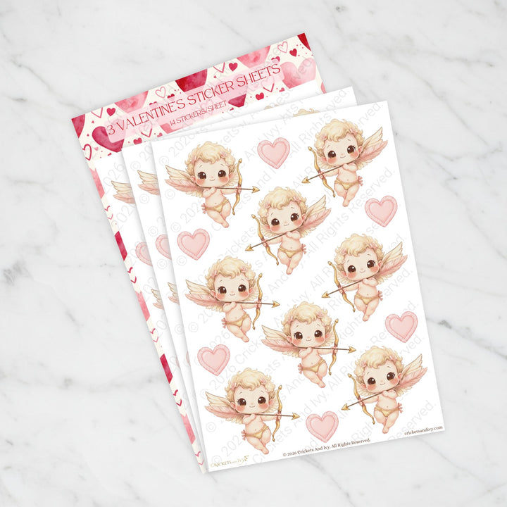 Three sheets of Valentine&